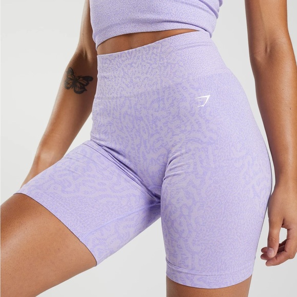 💫$10 SALE💫 GYMSHARK Adapt Animal Seamless Cycling Shorts - Picture 1 of 7